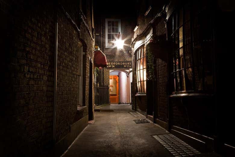 Uma das ruelas de Londres