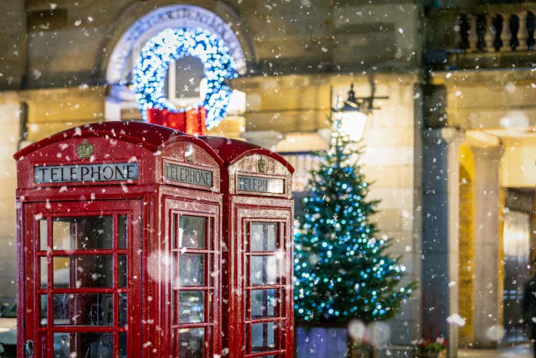 Desfrutando das ruas de Londres no Natal