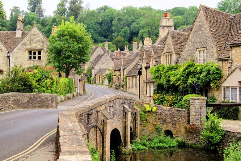 Admirando as paisagens de Cotswolds