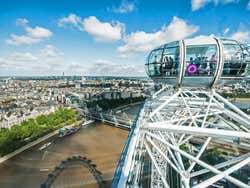Vista de uma das cabines da London Eye