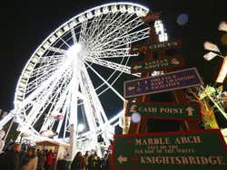 O evento Winter Wonderland realizado em Londres no Natal