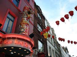 Restaurante em Chinatown, o bairro chinês de Londres