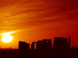 Stonehenge ao entardecer