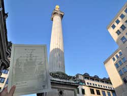 Certificado de subida ao The Monument de Londres