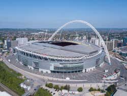 Vista aérea do estádio de Wembley
