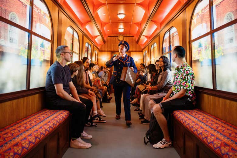 Preparados para a viagem de trem