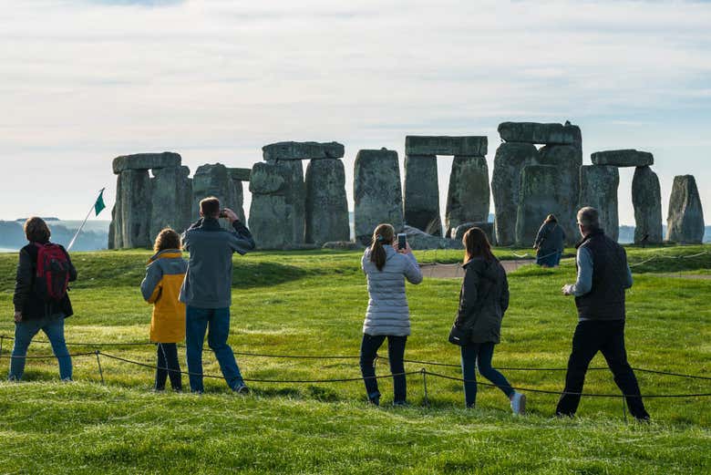 Desfrutando de uma visão privilegiada de Stonehenge