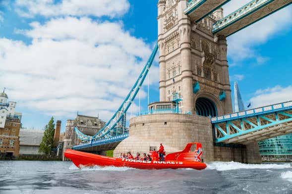 Passeio de lancha Thames Rockets