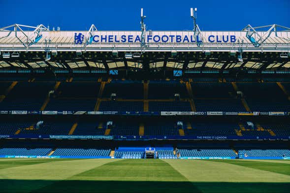 Ingresso do Stamford Bridge, o estádio do Chelsea FC